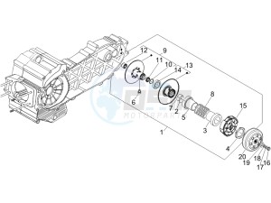 Fuoco 500 e3 800 drawing Driven pulley