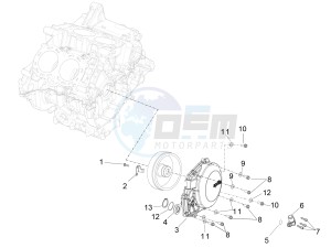 RSV4 1000 RR USA USA drawing Flywheel cover