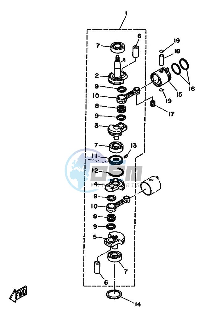 CRANKSHAFT--PISTON