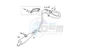 SENDA SM X-TREM - 50 CC EU2 drawing EXHAUST