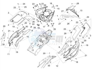 SHIVER 900 E4 ABS NAVI (APAC) drawing Rear body