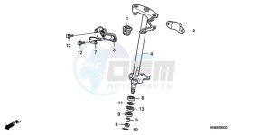 TRX250XA Australia - (U) drawing STEERING SHAFT