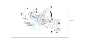 CB1000RB drawing TITANIUM SLIPON EXHAUST CB1000R