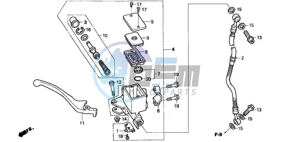 FRONT BRAKE MASTER CYLINDER