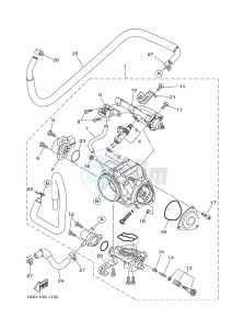 YFM700R YFM7RD RAPTOR 700R (1PE2 1PE3 1PE4) drawing THROTTLE BODY ASSY 1