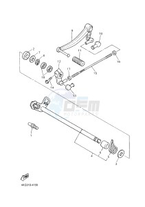 XJR1300C XJR 1300 (2PN4) drawing SHIFT SHAFT