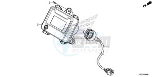 TRX420FA1H TRX420 ED drawing METER