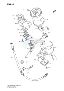 VS1400 (E3-E28) INTRUDER drawing SPEEDOMETER