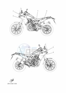 XTZ690D-B TENERE 700 (BEH4) drawing GRAPHIC & EMBLEM