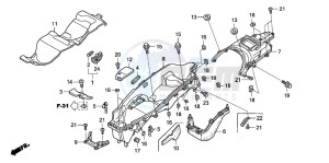 NSS250EX FORZA EX drawing LUGGAGE BOX