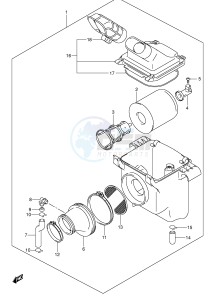 LT-F250 (E3-E28) drawing AIR CLEANER