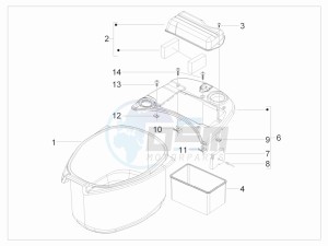 S 50 4T 2V 25 Kmh NL drawing Helmet housing - Undersaddle