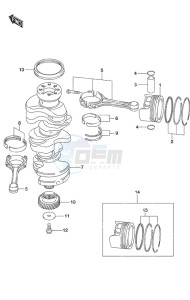 DF 300AP drawing Crankshaft