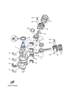 FL250A drawing CRANKSHAFT--PISTON