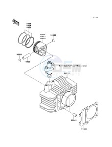 KLX110 KLX110A6F EU drawing Cylinder/Piston(s)