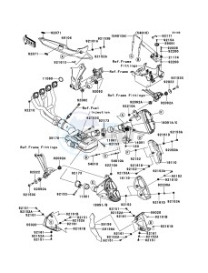 Z1000SX ABS ZX1000HDF FR GB XX (EU ME A(FRICA) drawing Muffler(s)