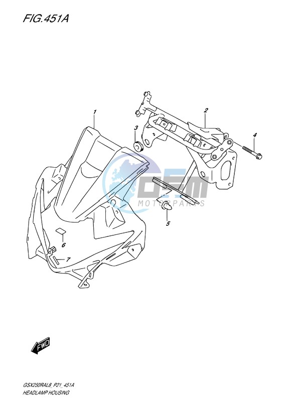 HEADLAMP HOUSING