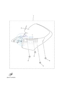 YFM700FWBD YFM70KPHJ KODIAK 700 EPS HUNTER (B32N) drawing SEAT