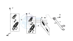 GTS 125I drawing CENTRAL STAND / SIDE STAND