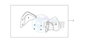 CBF1000T9 F / ABS CMF drawing KNUCKLE VISOR