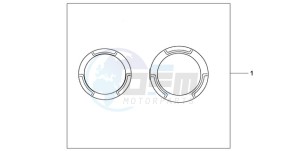 CB600F9 France - (F / CMF) drawing CRANCASE RING SET