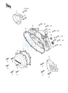 KE 175 D [KE175] (D2-D3) [KE175] drawing ENGINE COVERS -- 80-81 KE175-D2_D3- -