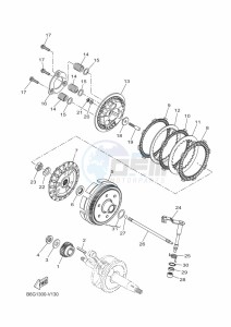 XSR125 LEGACY MTM125-C (BLA1) drawing CLUTCH