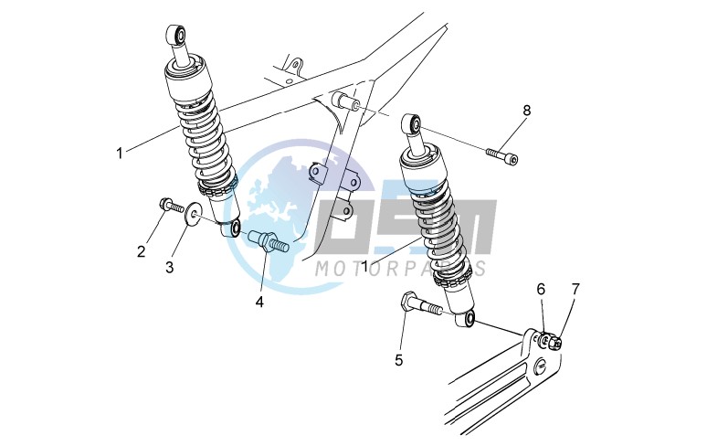 Rear shock absorber