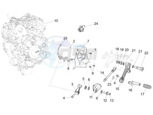 RSV4 1000 RR E4 ABS (APAC) drawing Engine-Completing part-Lever