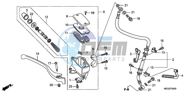 FRONT BRAKE MASTER CYLINDER