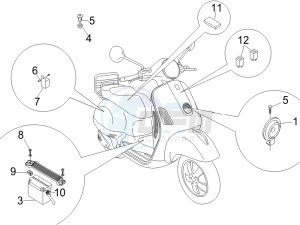 LX 50 2T drawing Control switches - Battery - Horn