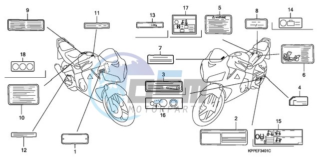 CAUTION LABEL (CBR125RW7/RW9/RWA)