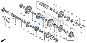 CBR125RWA France - (F / BLA CMF) drawing TRANSMISSION