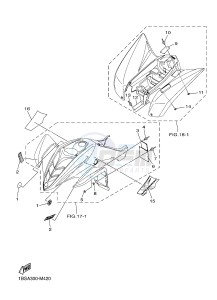 YFM350 YFM35RD RAPTOR 350 (1BSA 1BS9) drawing EMBLEM & LABEL 1