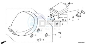 VT750C9 Korea - (KO / MK) drawing SEAT