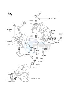 KAF 620 K [MULE 3010 TRANS4X4 HARDWOODS GREEN HD] (K6F-K8F) K8F drawing GEAR CHANGE MECHANISM