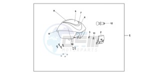 SH125C drawing 35L TOP BOX COOL WHITE