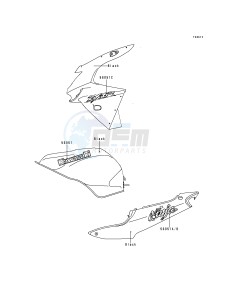 ZX 600 G [NINJA ZX-6R] (G1-G2) [NINJA ZX-6R] drawing DECALS-- BLACK- -