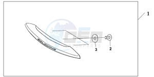 GL1800 drawing TRUNK HANDLE