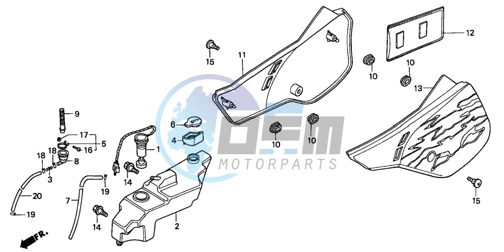 SIDE COVER/OIL TANK