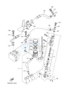 MTN-320-A MT-03 (B082 B083) drawing REAR MASTER CYLINDER