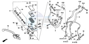 CBF1000A drawing FR. BRAKE MASTER CYLINDER (CBF1000A/T/S)