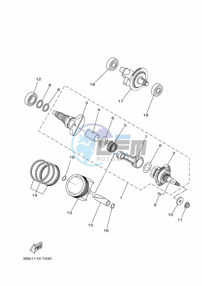 CRANKSHAFT & PISTON