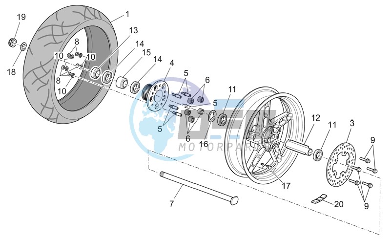 Rear wheel