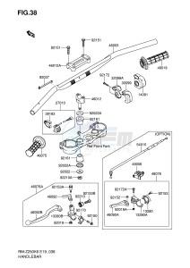 RM-Z250 (E19) drawing HANDLEBAR