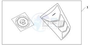 CB600FA39 France - (F / ABS CMF ST 25K) drawing TANKPAD / FUEL LID COVER