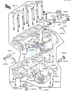 ZX 1100 A [GPZ] (A1-A2) [GPZ] drawing CRANKCASE