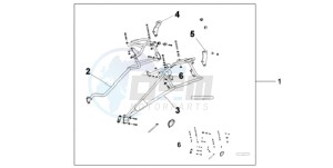 XL700VA9 Europe Direct - (ED / ABS SPC) drawing PANNIER STAY