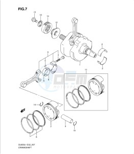 DL650 drawing CRANKSHAFT