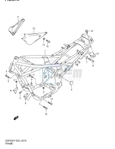 GSF600 (E2) Bandit drawing FRAME (MODEL K2)